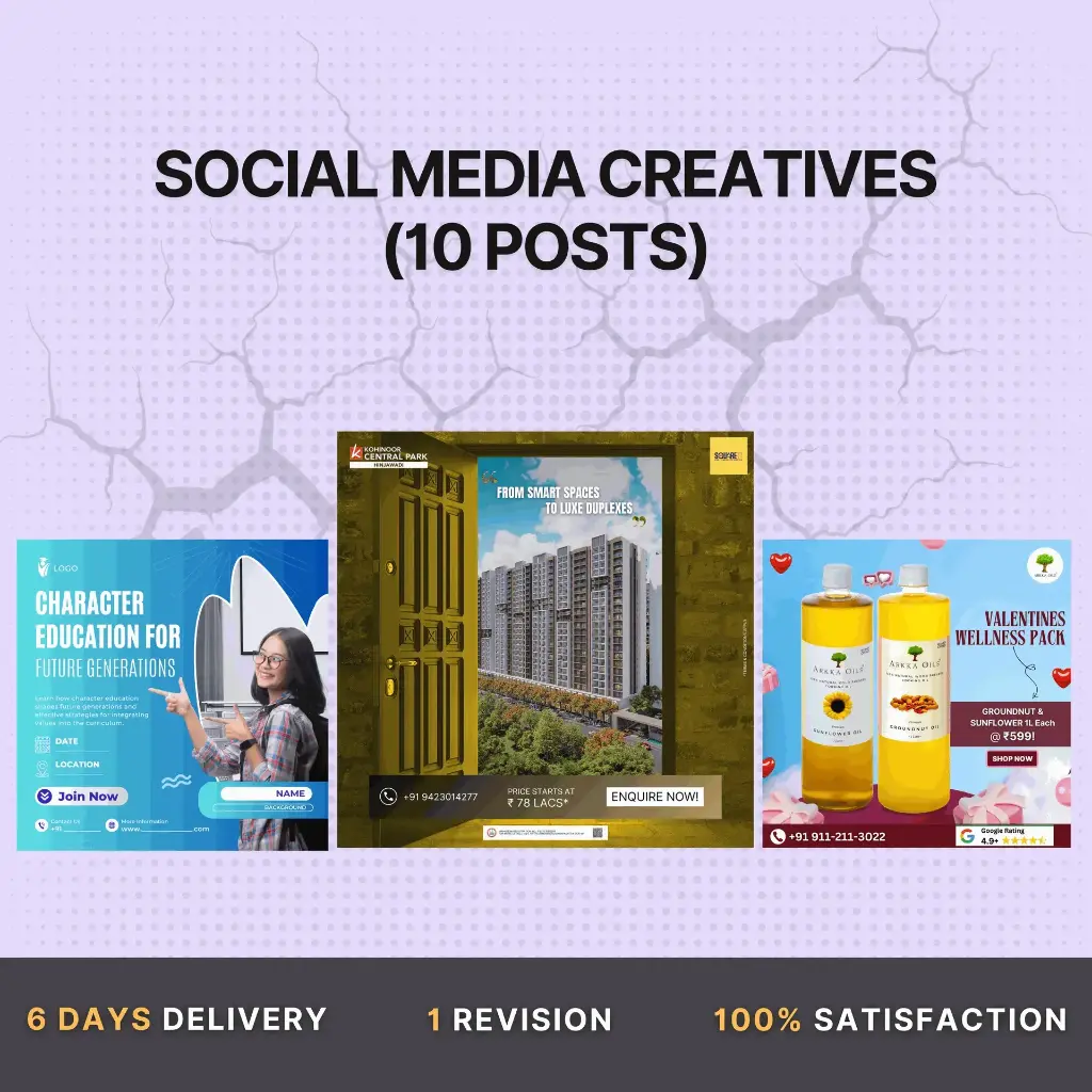 Social Media Creatives (10 Posts)