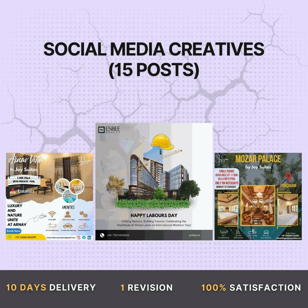 Social Media Creatives (15 Posts)