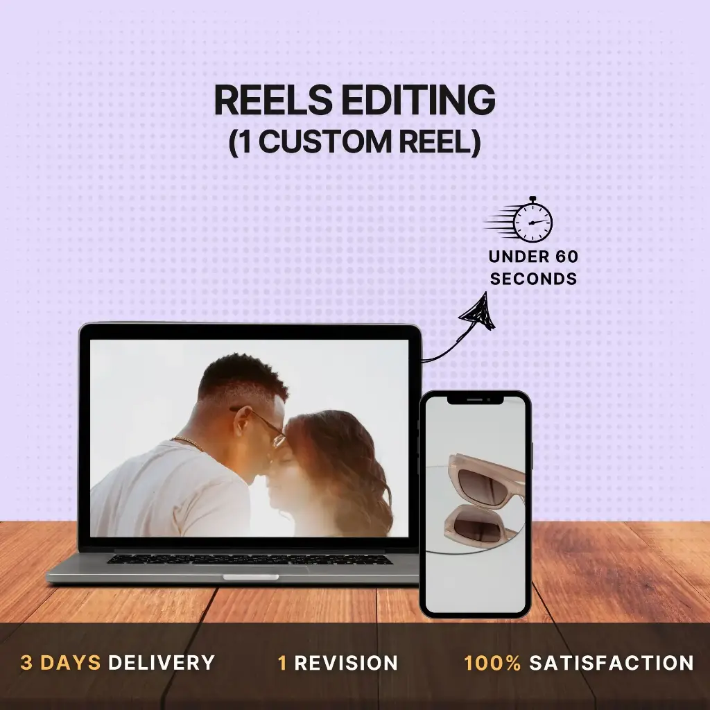 Reels Editing (1 Reel Under 60 Seconds)