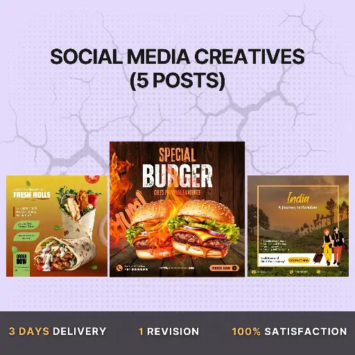 Social Media Creatives (5 Posts)