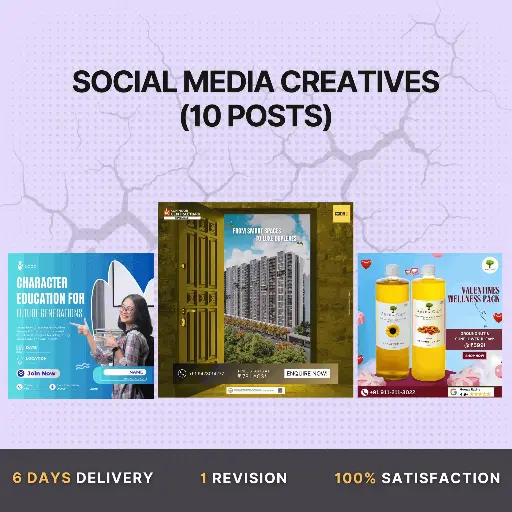 Social Media Creatives (10 Posts)