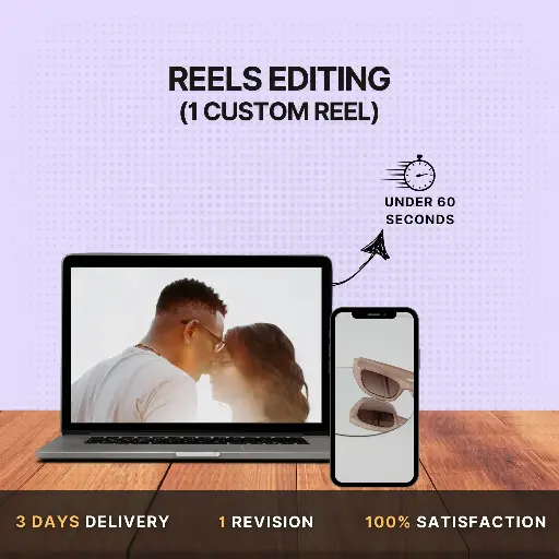 Reels Editing (1 Reel Under 60 Seconds)